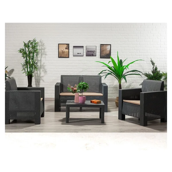 Sandalie Aksu 2+1+1+Sehpa Minderli Bahçe & Balkon Takımı - Görsel 4