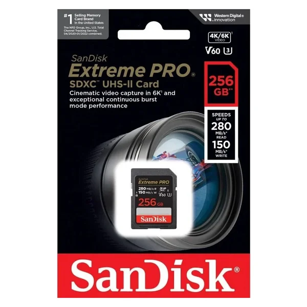 Sandisk Extreme Pro Sdsdxep-256g-Gn4ın Uhs-Iı U3 V60 256 GB Hafıza Kartı - Görsel 4