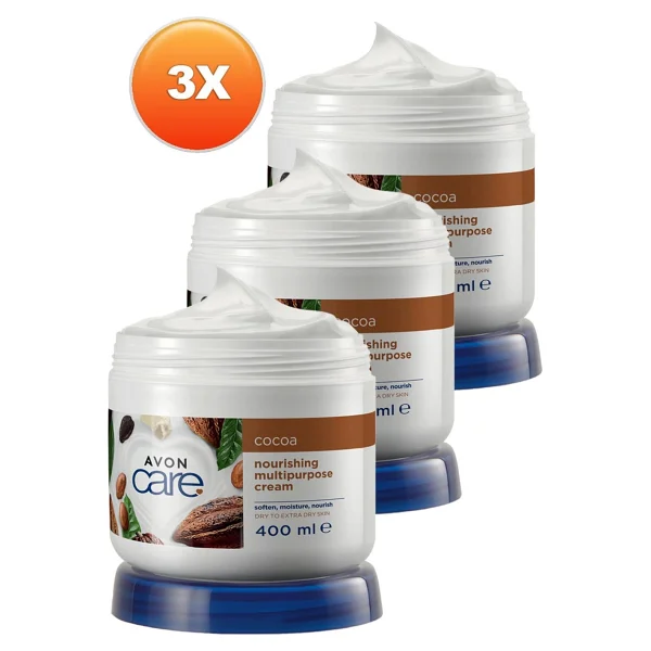 Avon Care Kakao Yağı Ve E Vitaminli 400 Ml 3 Adet El Ve Vücut Kremi - Görsel 2