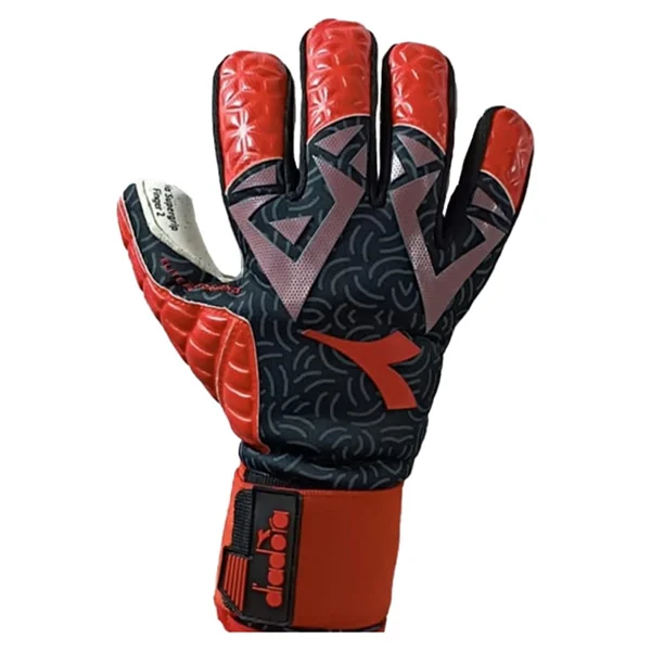 Diadora Supergrip Finger 2 Kaleci Eldıvenı(Dg-301) Siyah-Kırmızı - Görsel 4