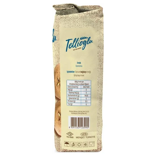 Tellioğlu 1 Kg Semolina İrmik - Görsel 3