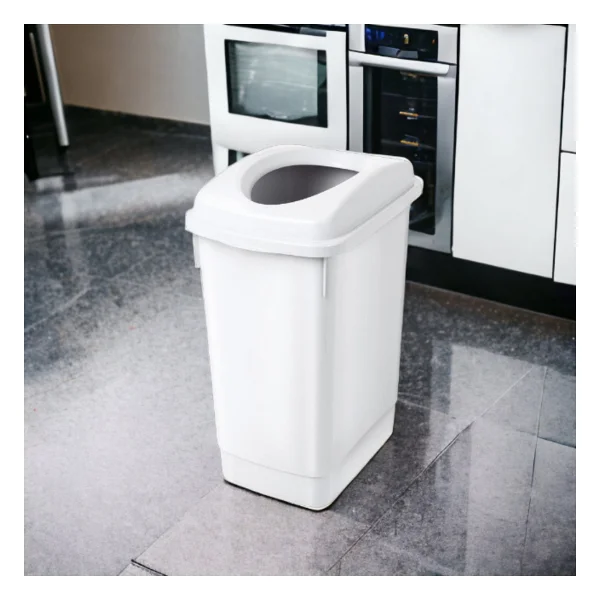 Melkan Home Kırmızı Banyo Çöp Kovası 27 Lt. Atık Kutusu Cafe Otel Çöp Kovası Geri Dönüşüm Kutusu 27 Lt. - Görsel 3
