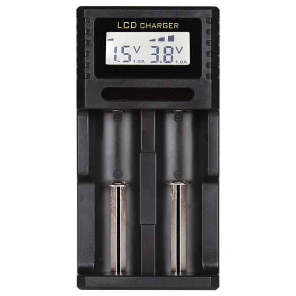 Powermaster 4.2 Volt 2 X 0.5 Amper Pil Şarj Cihazı Li-On Pil Şarj Aleti Aa Aaa Ni-Mh 26650 18650 18350 17500 - Görsel 6