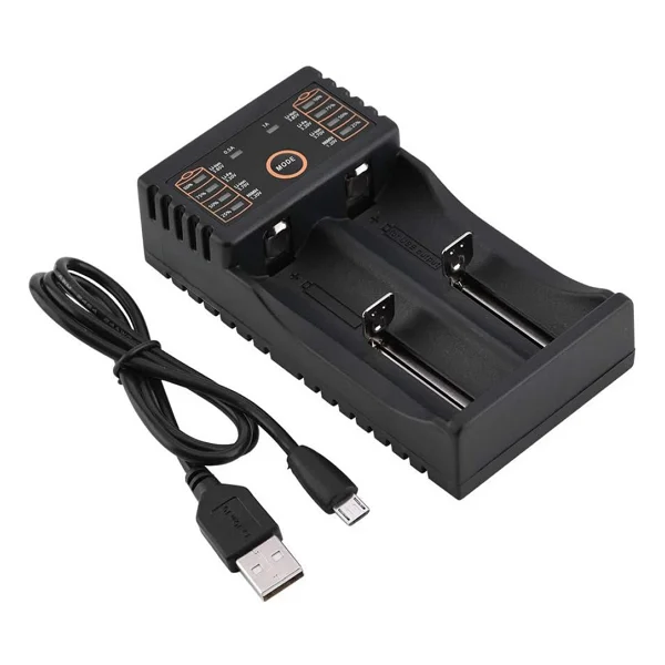 Powermaster 4.2 Volt 500 mAh 5v USB 1000 mAh Pil Şarj Cihazı Li-On Pil Şarj Aleti 18650 Rcr123 18350 17500 14500 - Görsel 2