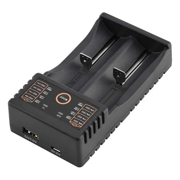 Powermaster 4.2 Volt 500 mAh 5v USB 1000 mAh Pil Şarj Cihazı Li-On Pil Şarj Aleti 18650 Rcr123 18350 17500 14500 - Görsel 3