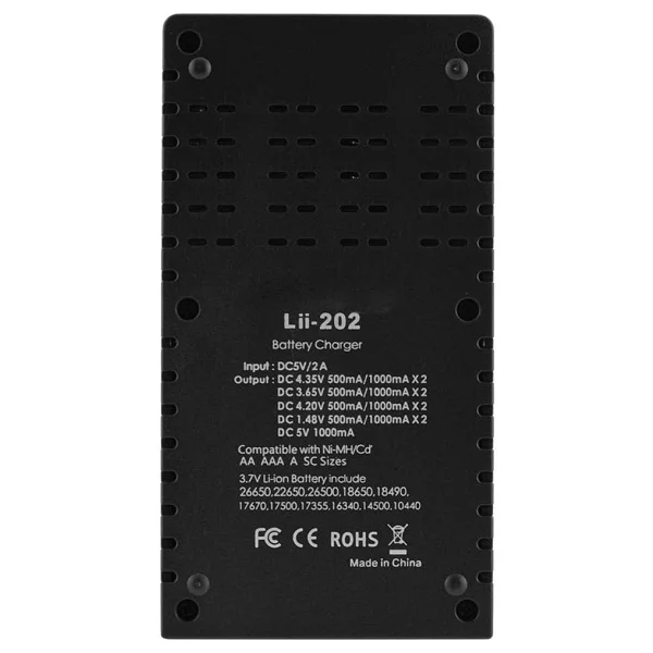 Powermaster 4.2 Volt 500 mAh 5v USB 1000 mAh Pil Şarj Cihazı Li-On Pil Şarj Aleti 18650 Rcr123 18350 17500 14500 - Görsel 4