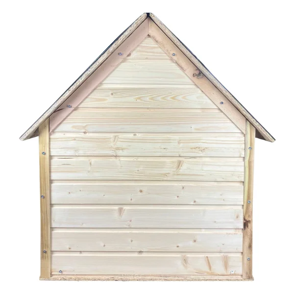 Reyo Pet Suya Soğuğa Dayanıklı Lüks Büyük Boy Ahşap Köpek Kulubesi Sokak Köpek Evi Yeşil Çatılı 100x100x78 Cm - Görsel 6