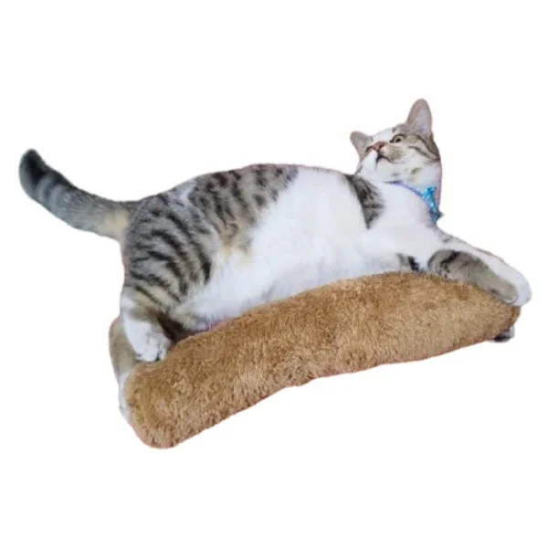 Tineke Kedi Otlu 30 Cm Kahverengi Uyku Sarılma Oyuncağı - Görsel 2