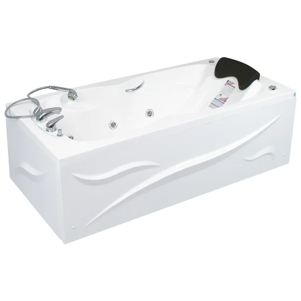 Ocean Side Jakuzi 170x80 h:55 Bonus Hidromasaj Sistemli Küvet (Gövde + Metal ayak + Ön panel)