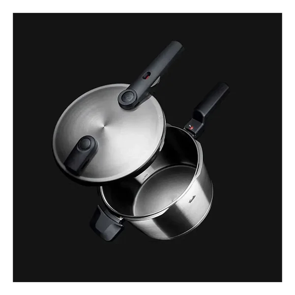 Fissler Vitaquick Premium Cam Kapaklı 6 Lt + 3.5 Lt Düdüklü Tencere Seti - Görsel 2