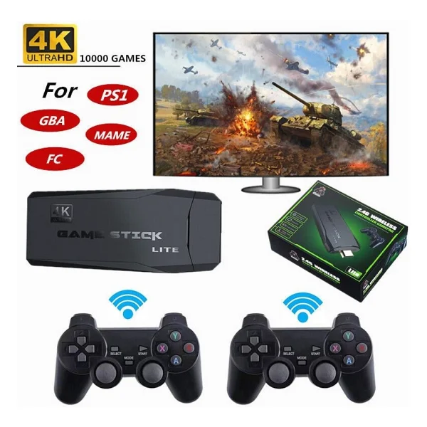 TV Atari 4K Hdmı Game Stıck 20000 Oyunlu Game Stick - Black - Görsel 3