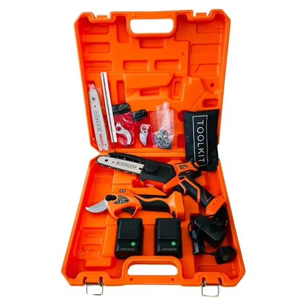 Haktaş 2'li Pro Set Akülü Budama Makası 35 Mm Testere - Görsel 3