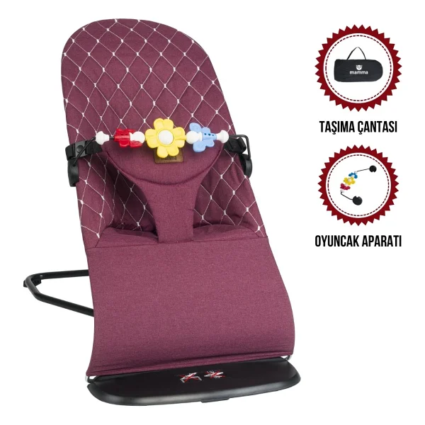 Mamma Smile Cotton Eco Sallanır Üç Kademeli Ana Kucağı - Görsel 9