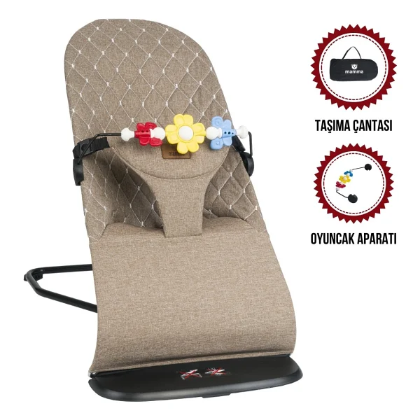 Mamma Smile Cotton Eco Sallanır Üç Kademeli Ana Kucağı - Görsel 10