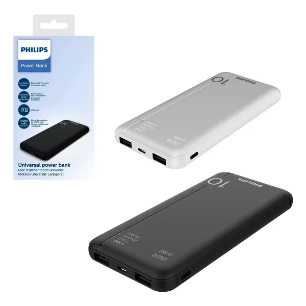 Philips Dlp1810cb Siyah 10000 mAh Hızlı Şarj Powerbank