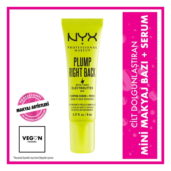 Nyx Professional Makeup Plump Serum Right Back Makyaj Bazı 8 Ml - Görsel 8