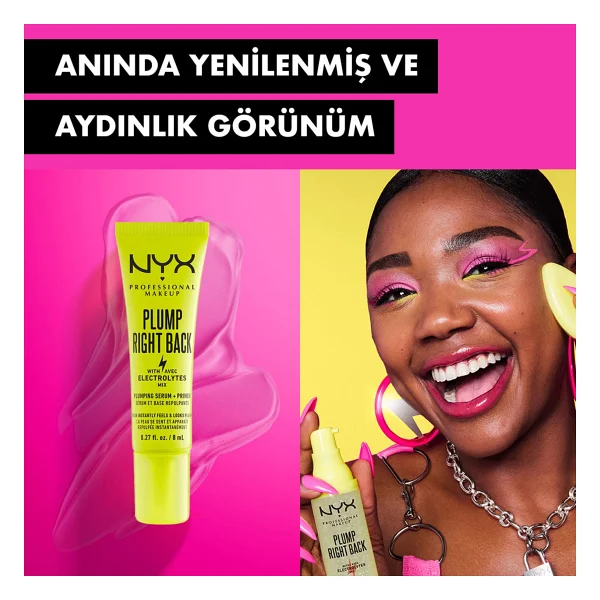 Nyx Professional Makeup Plump Serum Right Back Makyaj Bazı 8 Ml - Görsel 4