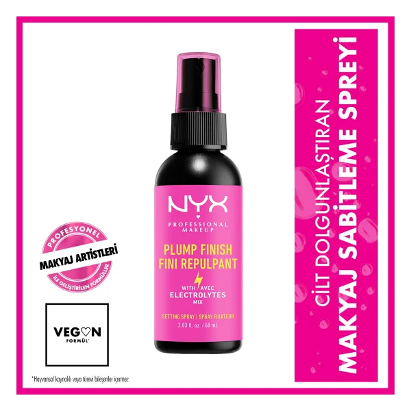 Nyx Professional Makeup Plump Finish 60 Ml Makyaj Sabitleme Spreyi - Görsel 8