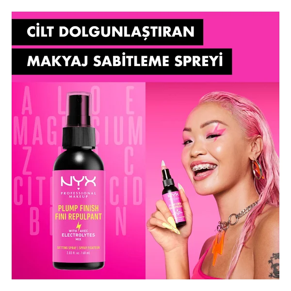 Nyx Professional Makeup Plump Finish 60 Ml Makyaj Sabitleme Spreyi - Görsel 2