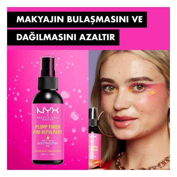Nyx Professional Makeup Plump Finish 60 Ml Makyaj Sabitleme Spreyi - Görsel 4
