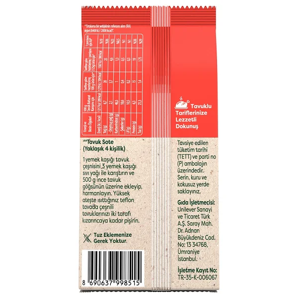 Knorr 60 Gr Tavuk Çeşnisi - Görsel 3
