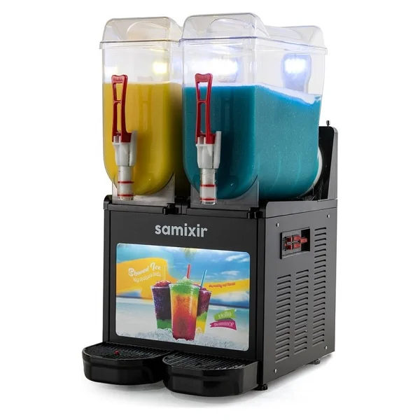 Samixir Twin Allure Slush24.Ba Siyah 12+12 Lt Buzlaş Makinesi - Görsel 3