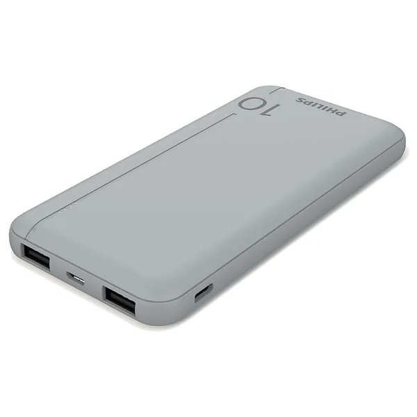 Philips DLP1812PV LED Göstergeli 10000 mAh Gümüş Hızlı Şarj Powerbank