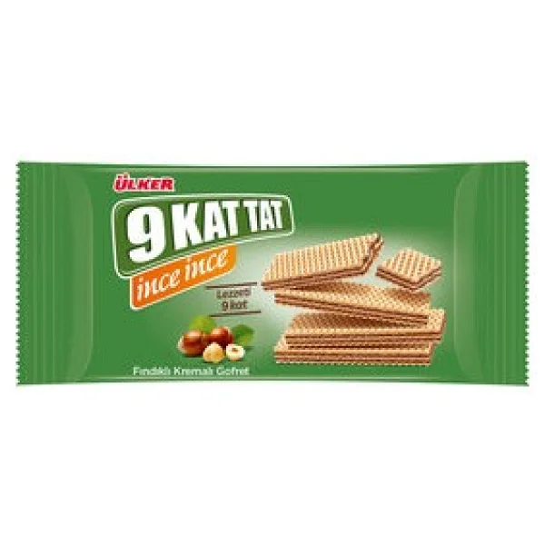 Ülker 9 Kat Tat İnce İnce Fındıklı 114 gr 16'lı Paket Gofret - Görsel 4