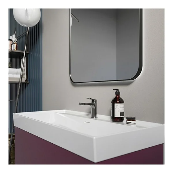 Turkuaz Seramik Sharp 80x48 Cm Etajerli Lavabo - Görsel 3