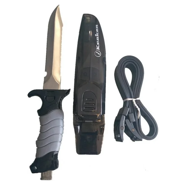 Kraken Dalış Bıçağı Kn78a Paslanmaz Çelik 27 Cm Siyah Renkli Güvenlik Aracı - Görsel 2