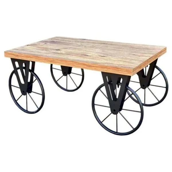 Retodesign Tekerlekli Orta Sehpa - Görsel 2