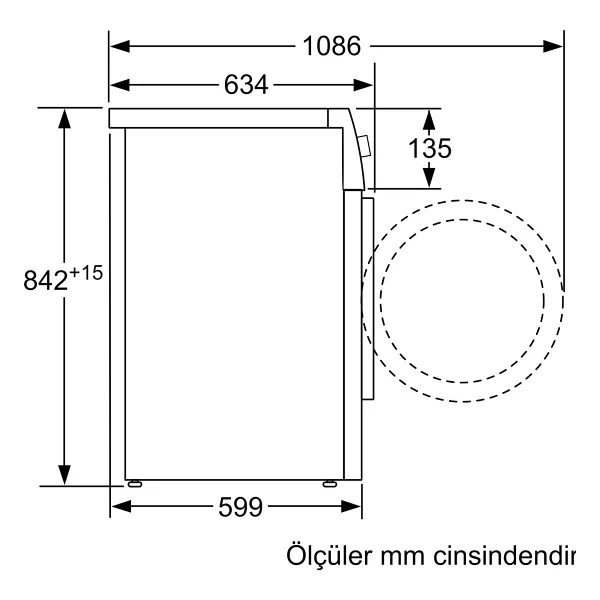 Siemens Wt45rv0str A++ 8 Kg Çamaşır Kurutma Makinesi - Görsel 4