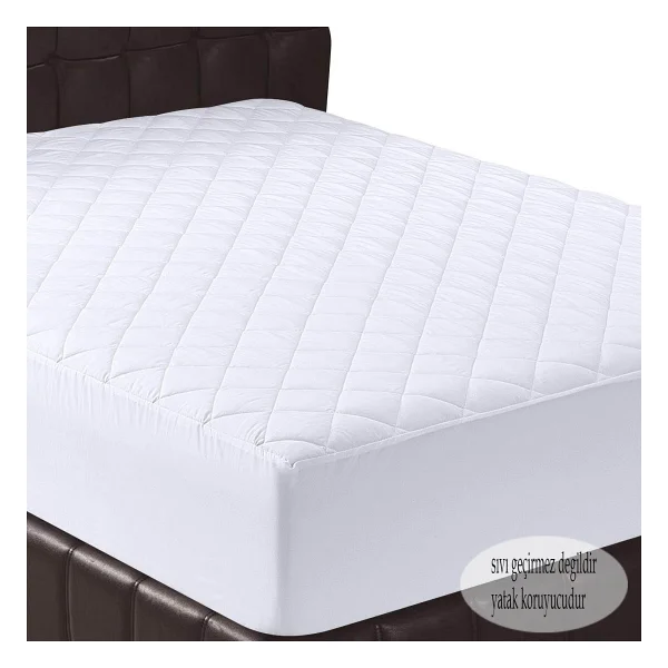 Formeya Pamukkale Alez Kapitone Fitted Yatak Koruyucu %100 Pamuk Alez (16 Ebat) - Beyaz - 100 X 200 Cm - Görsel 9