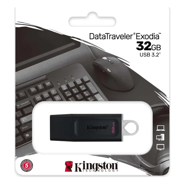 Kingston Exodia USB 3.2 Gen1 Dtx/32gb 32 GB Flash Bellek - Görsel 3