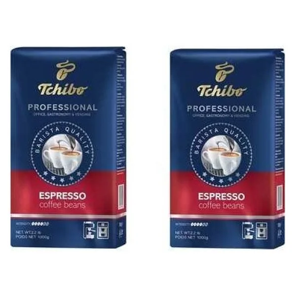 Tchibo Profesional Espresso Çekirdek Kahve 1 Kg + Tchibo Professional Caffe Crema Çekirdek Kahve 1 Kg - 2 Kg - Görsel 2