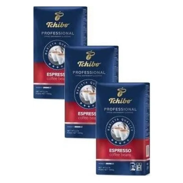 Tchibo Profesional Espresso Çekirdek Kahve 1 Kg + Tchibo Professional Caffe Crema Çekirdek Kahve 1 Kg - 2 Kg - Görsel 3