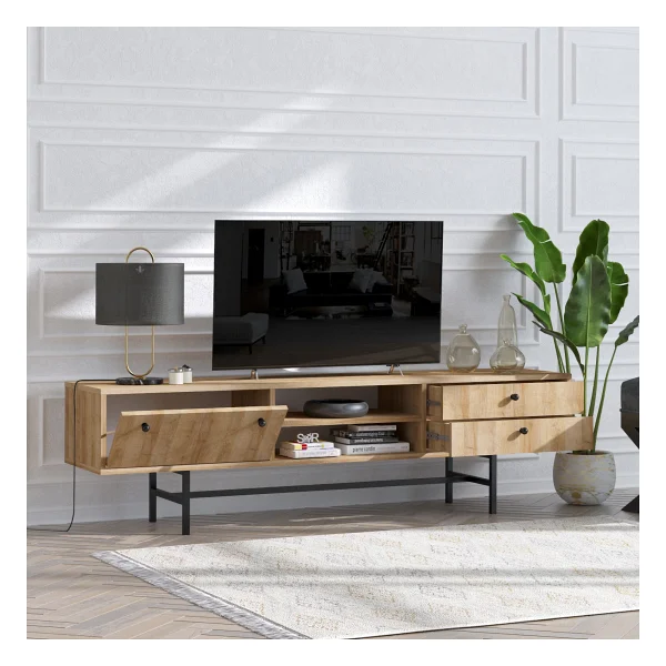 Decormet Owen Tv Sehpası Safir Meşe - Görsel 2