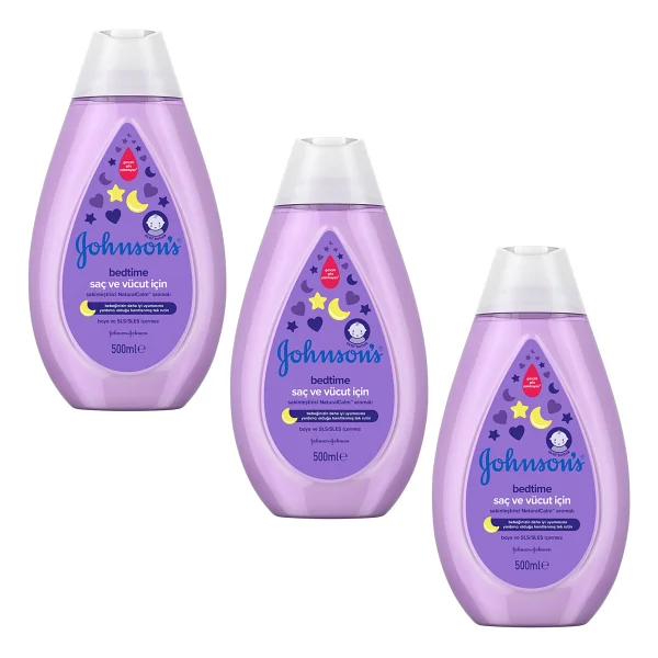 Johnson's Baby Bedtime Bebek Şampuanı 500 ml 3 Adet - Görsel 2