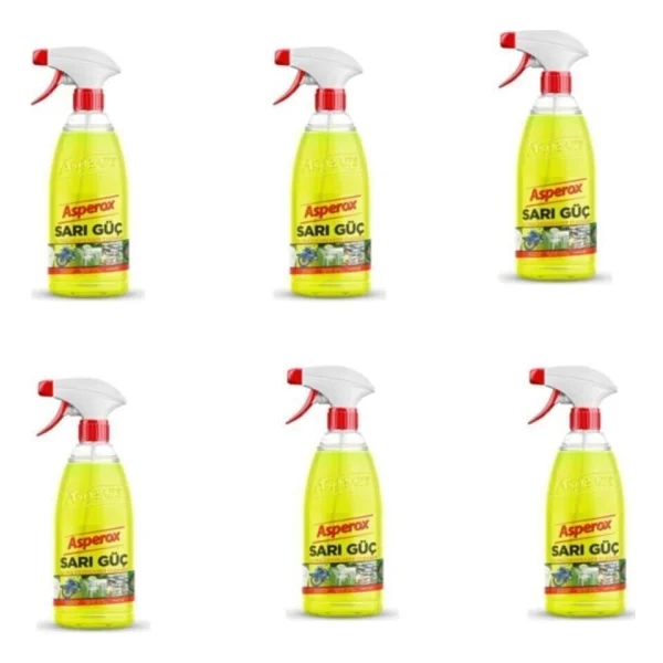 Asperox Sarı Güç Leke Temizleyici Sprey 1 Lt 6'lı - Görsel 2