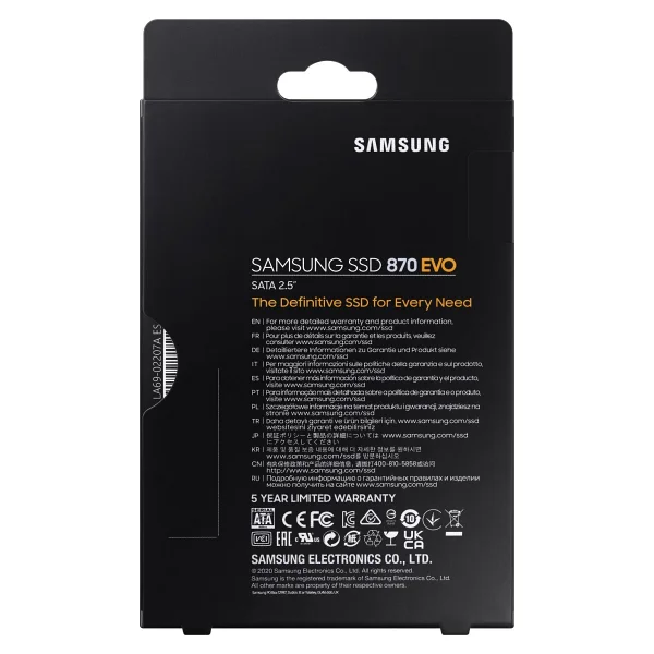 Samsung 870 Evo Mz-77e2t0bw Sata 3.0 2.5" 2 TB SSD - Görsel 5
