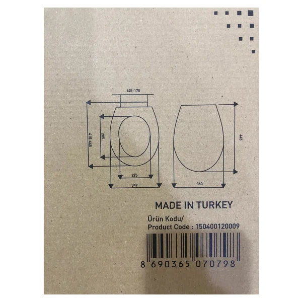 Serel Anemon Slim Yavaş Kapanan Klozet Kapağı - Görsel 2