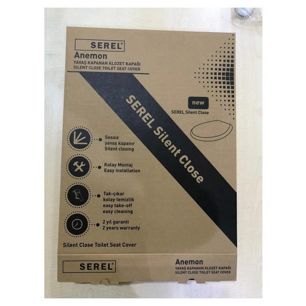 Serel Anemon Slim Yavaş Kapanan Klozet Kapağı - Görsel 4