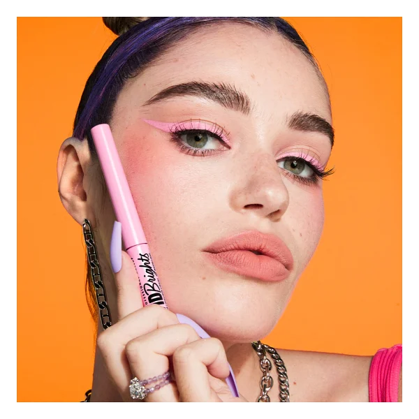Nyx Professional Makeup Vivid Brights Matte 09 Sneaky Pink Likit Eyeliner - Görsel 4