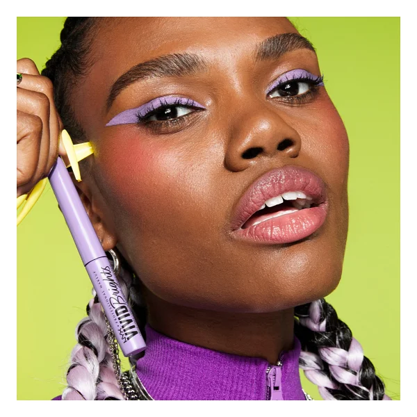 Nyx Professional Makeup Vivid Brights Matte 07 Lilac Link Likit Eyeliner - Görsel 4