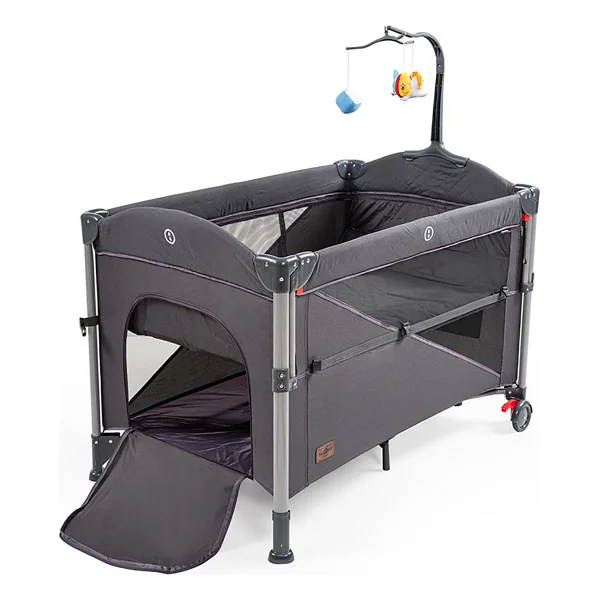 Baby2Go Camelia Koyu Gri 70x110 cm Anne Yanı Oyun Parkı - Görsel 7