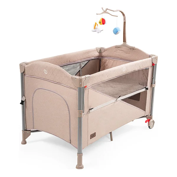Baby2Go Camelia Koyu Gri 70x110 cm Anne Yanı Oyun Parkı - Görsel 5