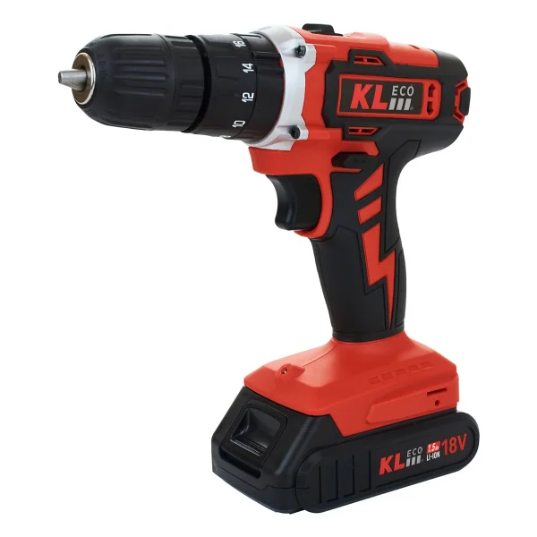 Kl Eco Ketm1875 Ke18dmc-15db Çift Akülü 1.5 Ah Darbeli Matkap + Ke75115at 750 W Avuç Taşlama - Görsel 3
