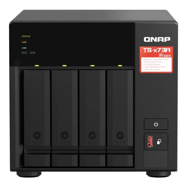 Qnap Ts-473a 8 GB 6 Yuvalı 250 TB Destekli Nas Depolama Ünitesi - Görsel 2