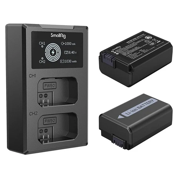Smallrig 3818 Np-Fw50 Batarya Ve Şarj Cihazı Kiti - Görsel 5