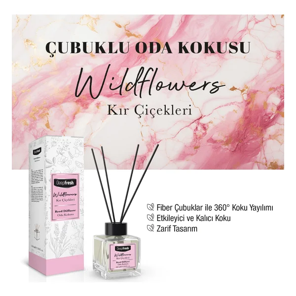 Deep Fresh Cubuklu Oda Kokusu Kir Cicekleri 100 Ml - Görsel 2
